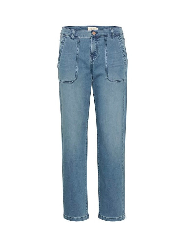 STACIA CARGO JOG JEAN CREAM