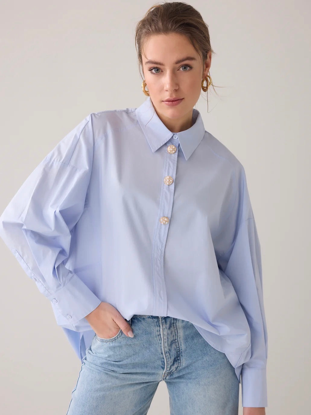 BUTTON UP BLOUSE