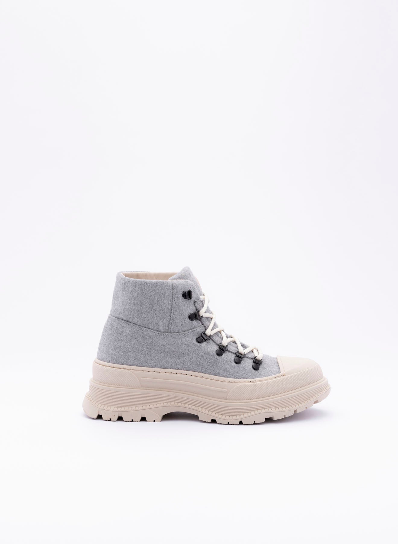 FIONA LACE UP WOOL/POLYSTER BLEND UPPER SHOE