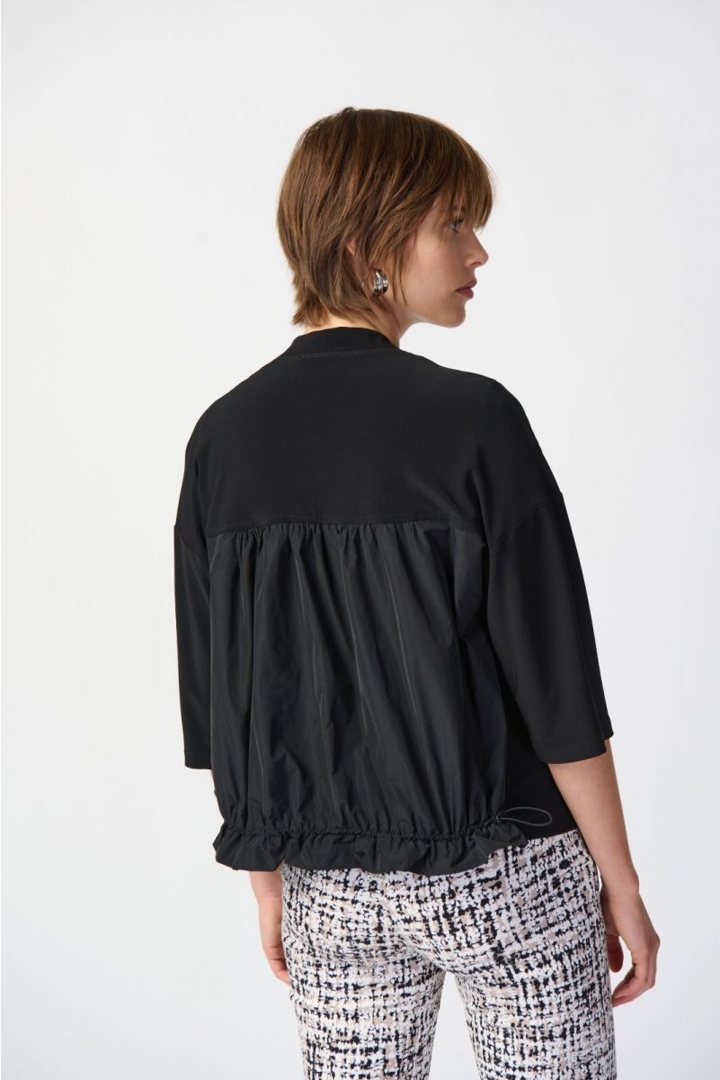 SILKY KNIT COVER UP WITH DOLMAN SLEEVE