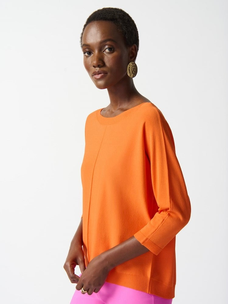 3/4 SLEEVE BOATNECK SWEATER JOSEPH RIBKOFF