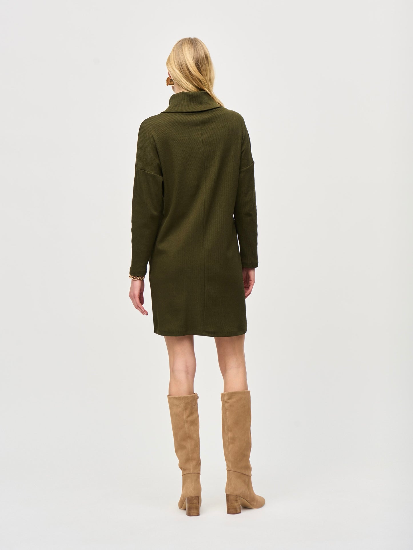 ZIP NECK COCOON DRESS JOSEPH RIBKOFF