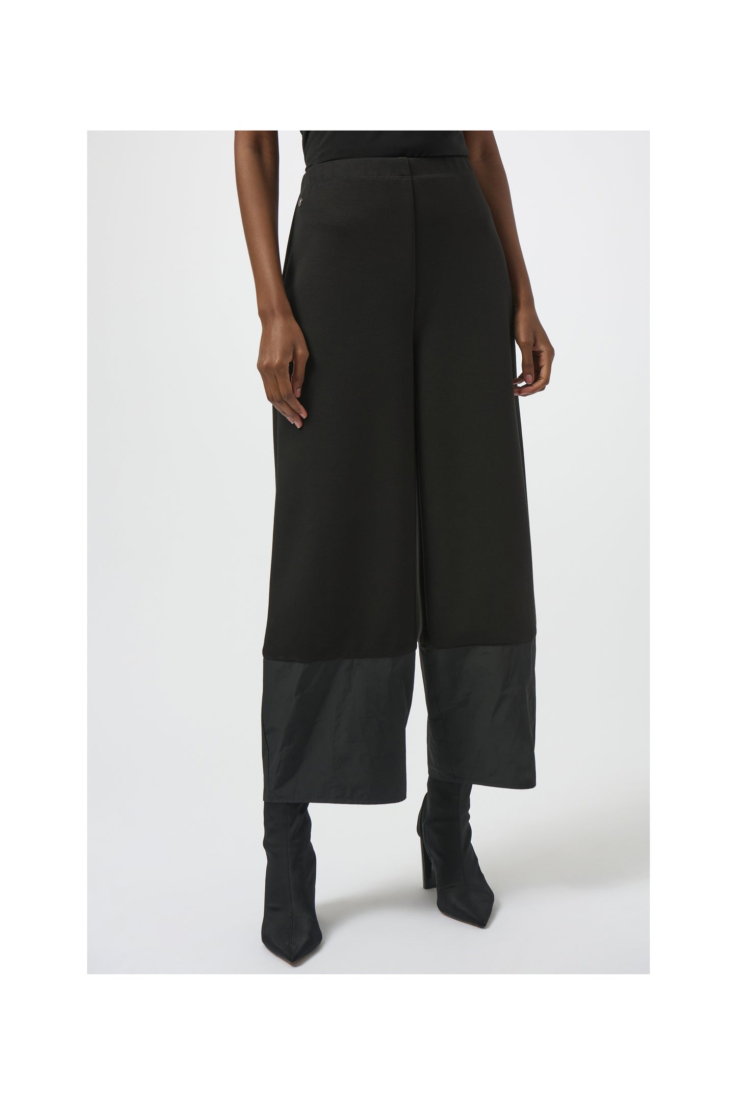 CONTRAST TRIM CROP PANT