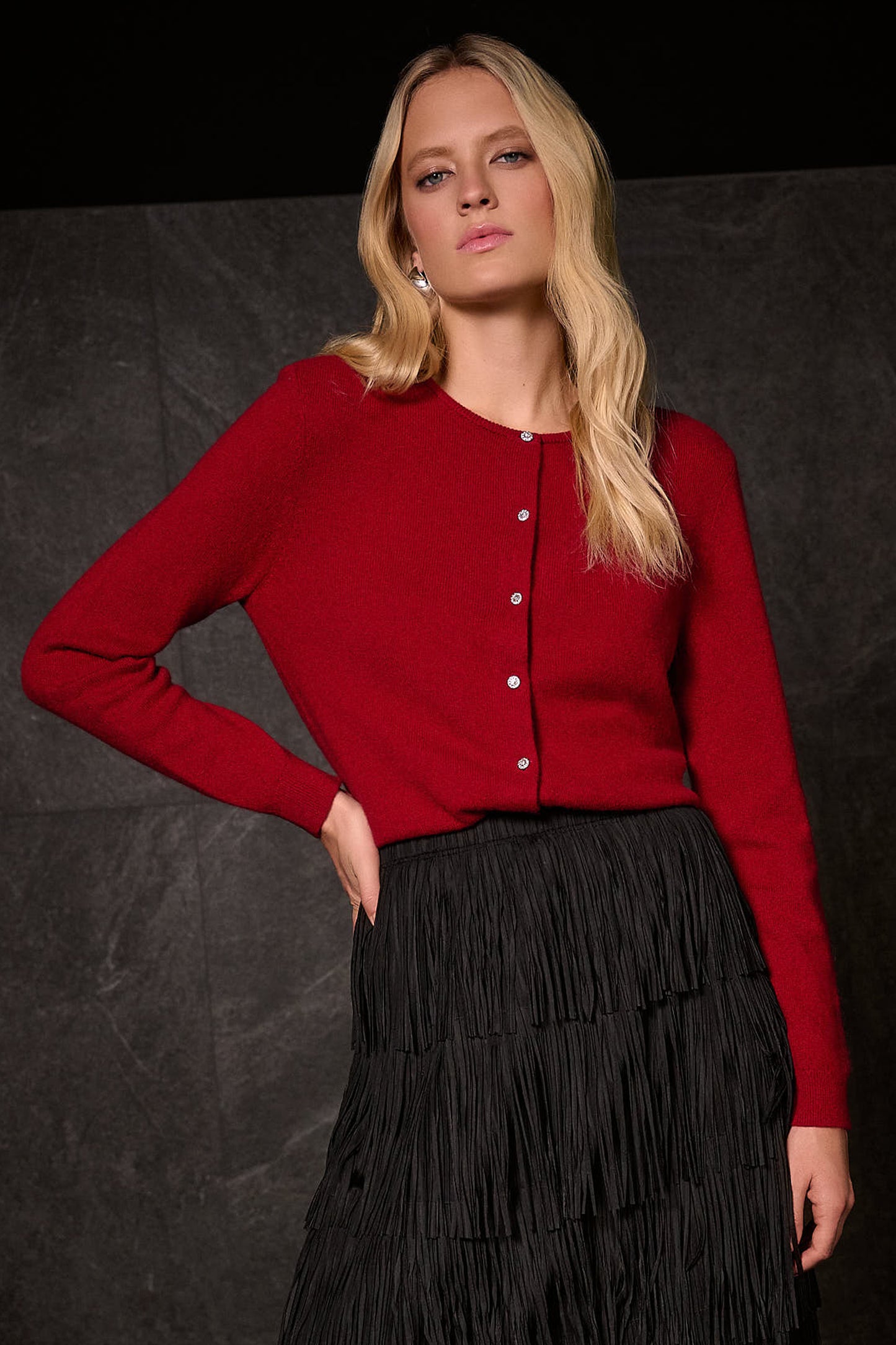BUTTON FRONT CARDIGAN