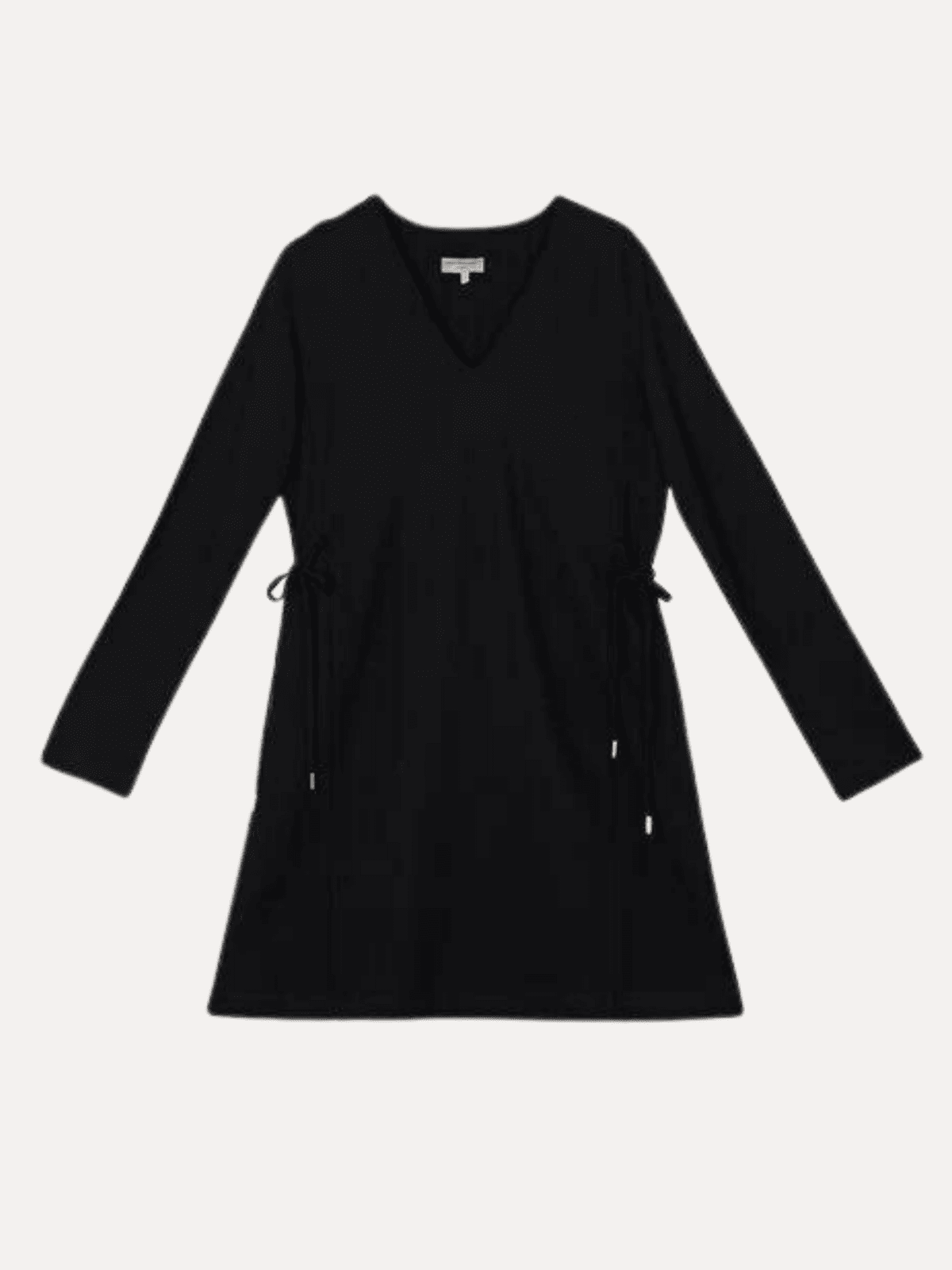 V-NECK SIDE TIE DRESS LA FEE