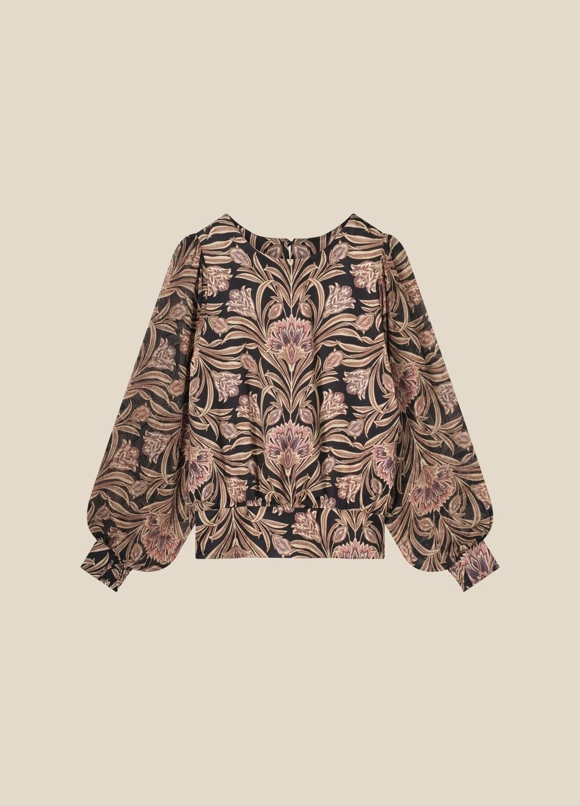 FLORAL LONG SLEEVE BLOUSE