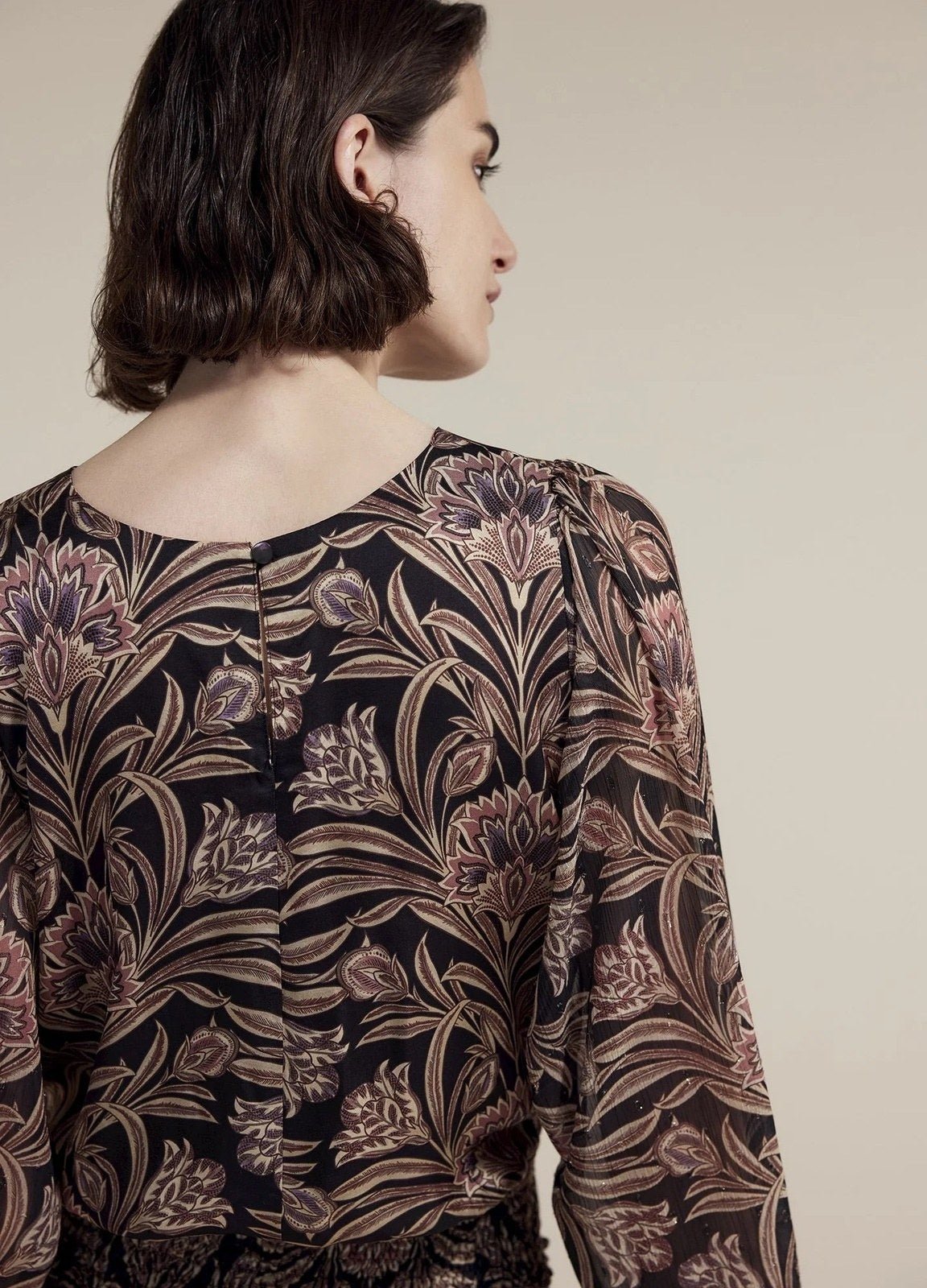 FLORAL LONG SLEEVE BLOUSE