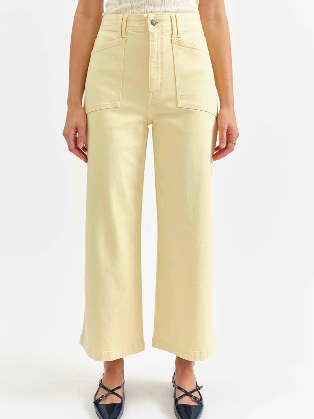 VALLEY GIRL WIDE LEG ANKLE JEAN