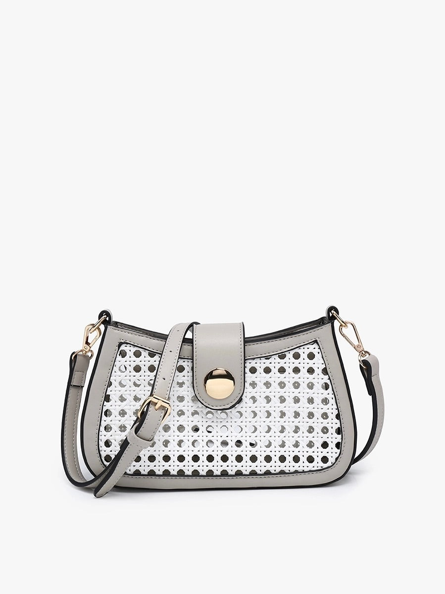 MILLER RATTAN CROSSBODY BAG
