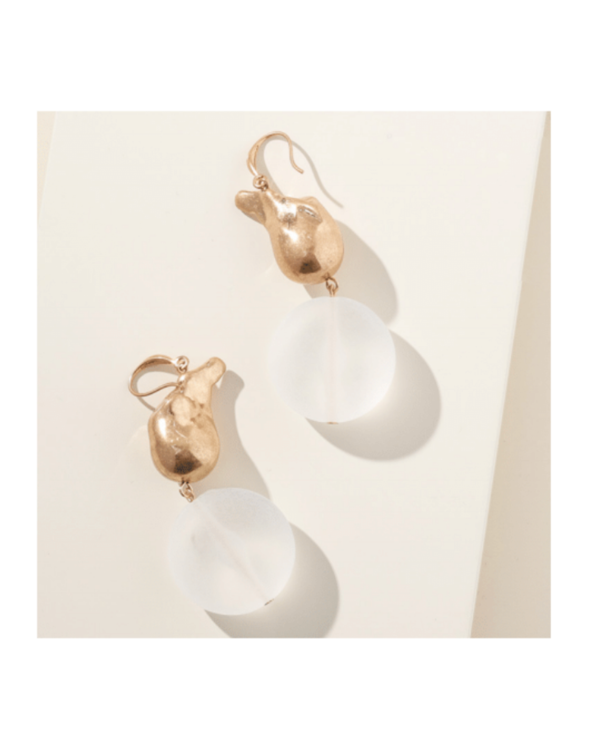 2 TIER MATT EARRING