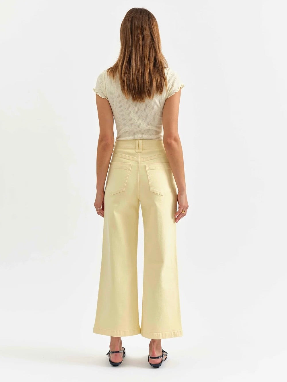 VALLEY GIRL WIDE LEG ANKLE JEAN