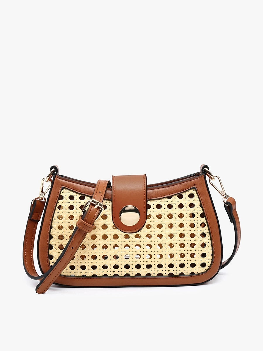 MILLER RATTAN CROSSBODY BAG