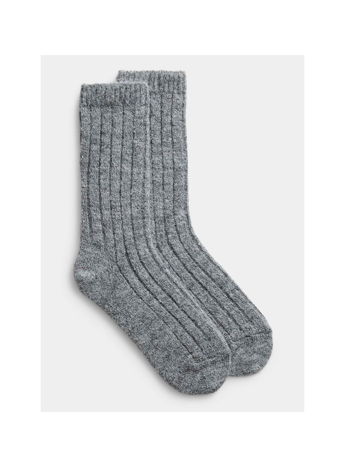RIBBER WOOL & ALPACA SOCK