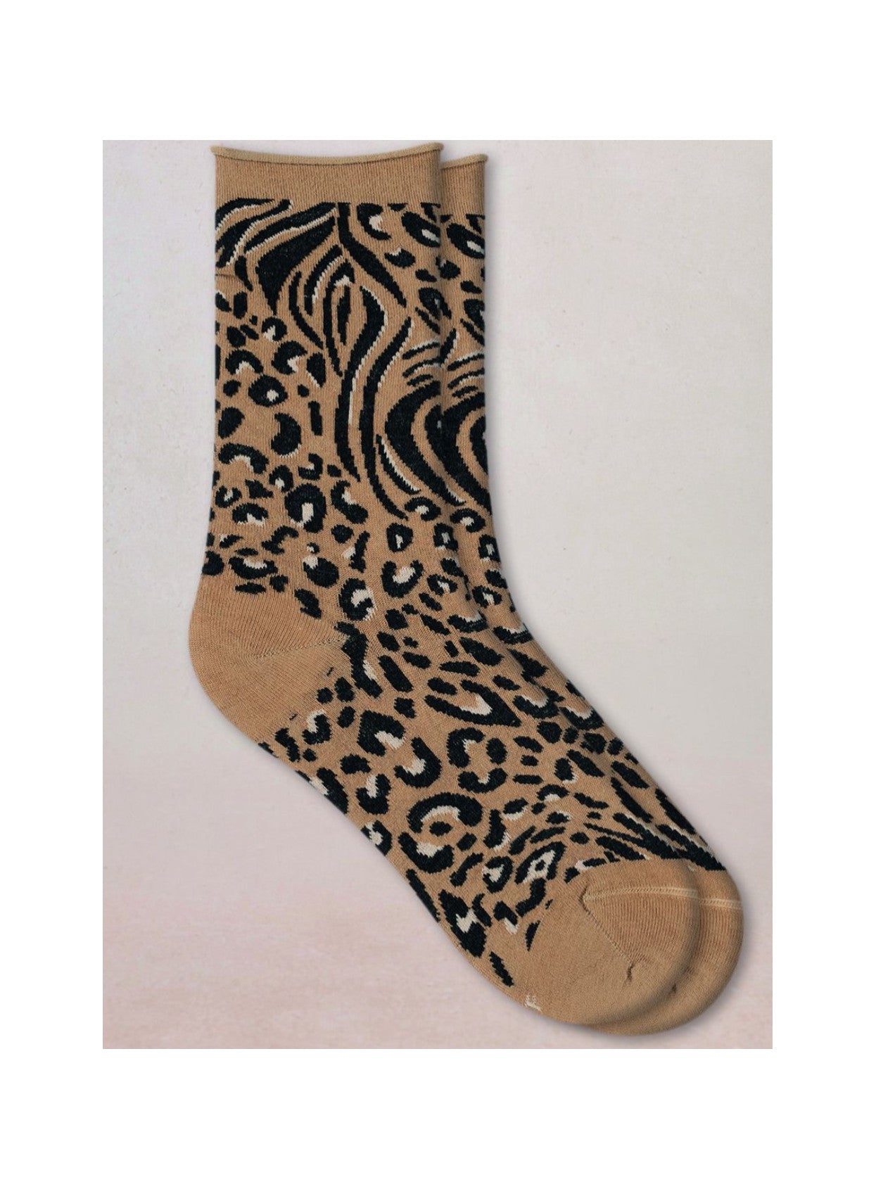 ANIMAL SKIN WOOL SOCK