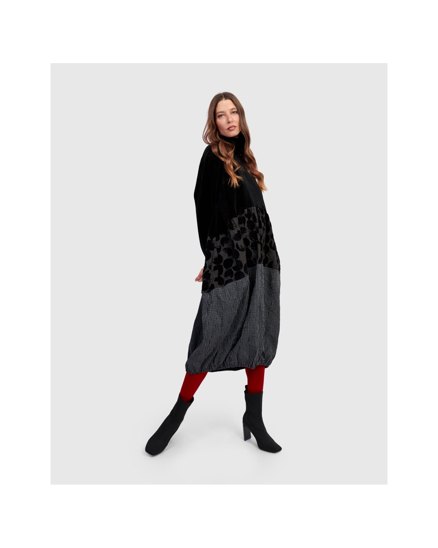 MOCK NECK DRESS