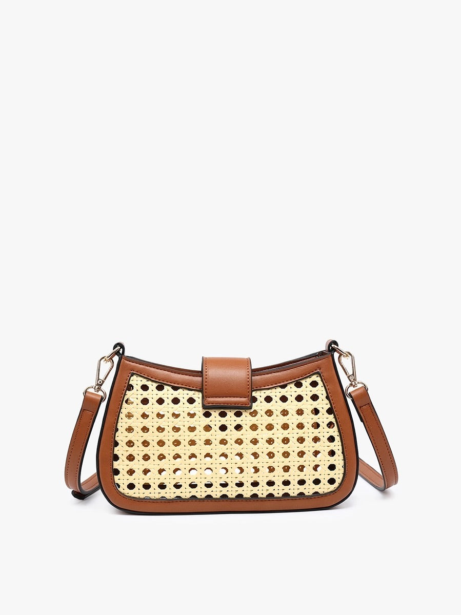 MILLER RATTAN CROSSBODY BAG
