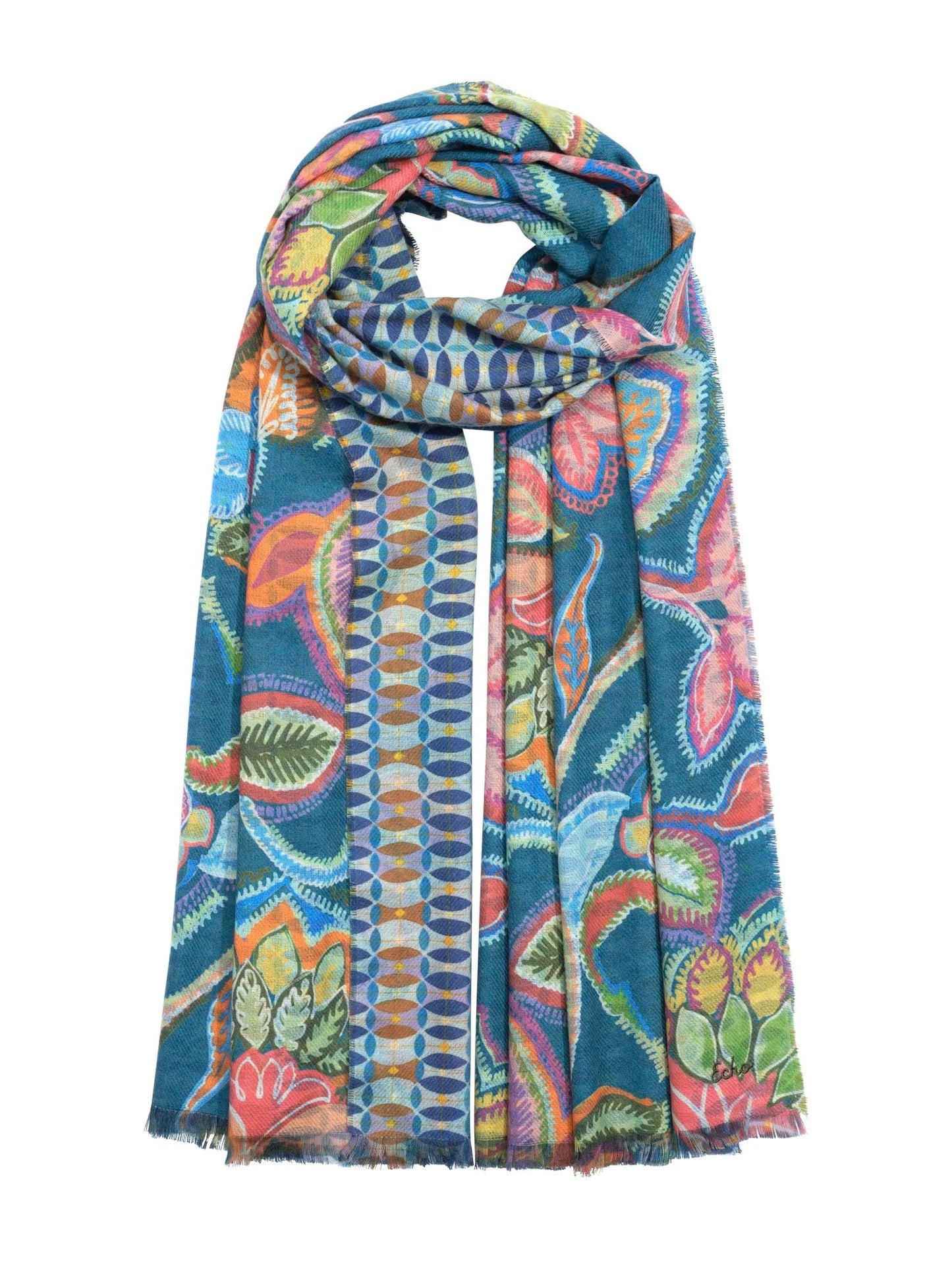 HYPNOTIC GARDEN SCARF ECHO
