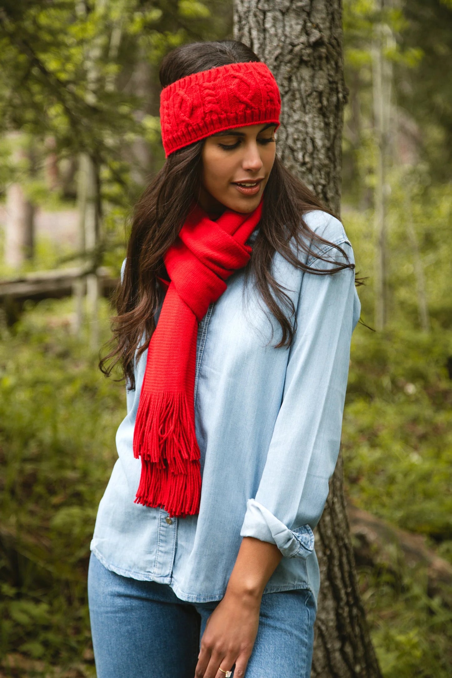 ESSENTIALS MILK MUFFLER SCARF ECHO