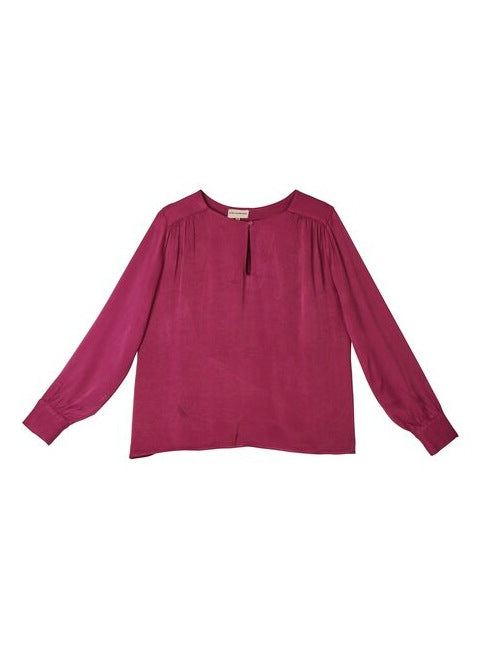 ROUCHED BACK BLOUSE LA FEE