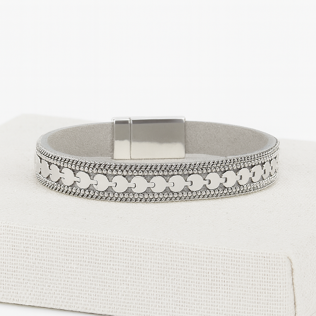 METALLIC ORNAMENT MAGNETIC BRACELET