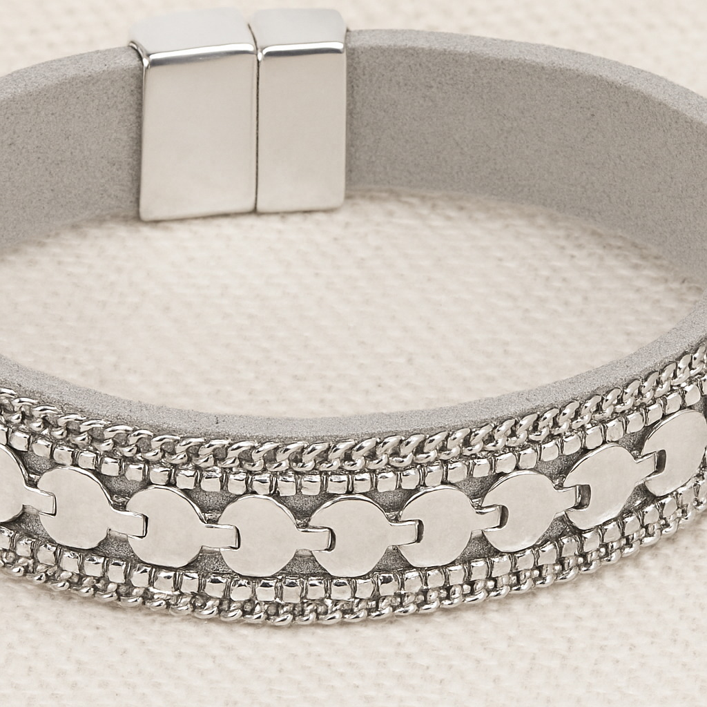 METALLIC ORNAMENT MAGNETIC BRACELET