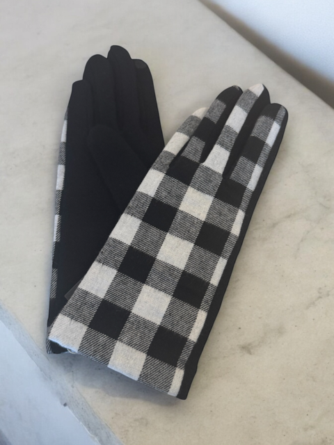 PLAID PRINT GLOVE VINCENT PRADIER
