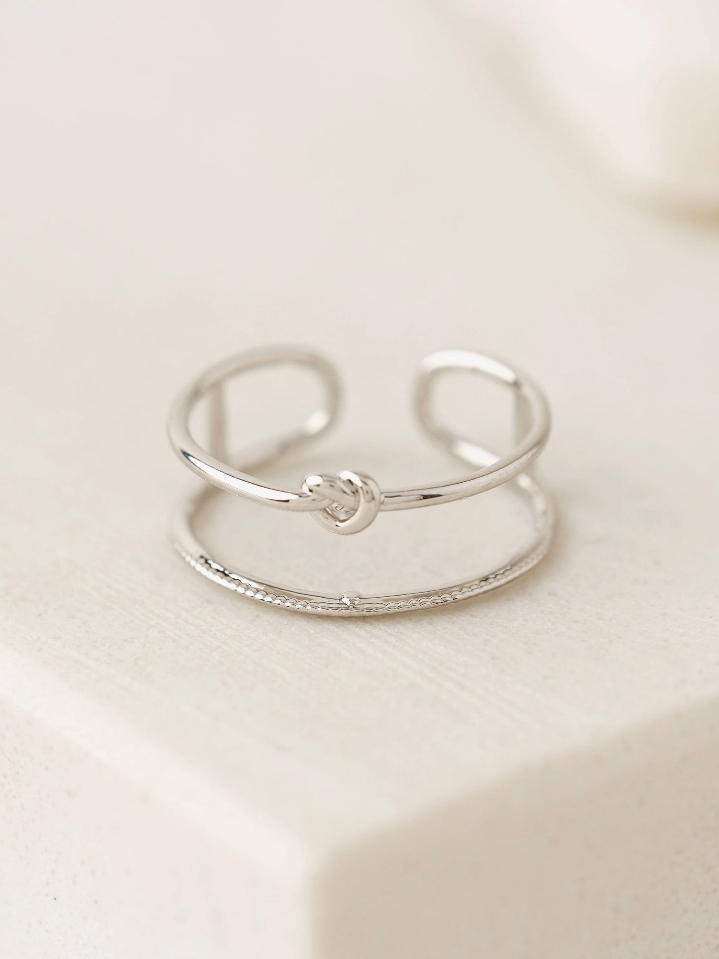 ADJUSTABLE KNOT TODAY RING LOVER'S TEMPO