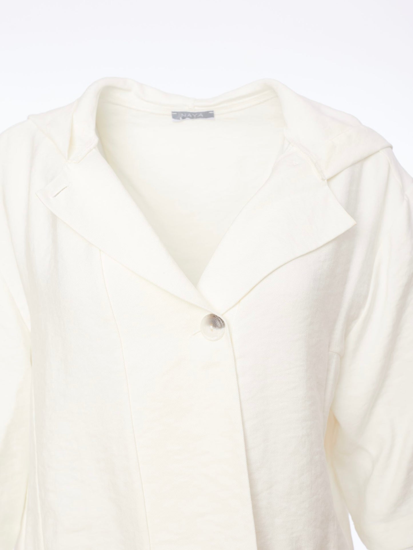 NOTCH COLLAR HOODED JACKET NAYA