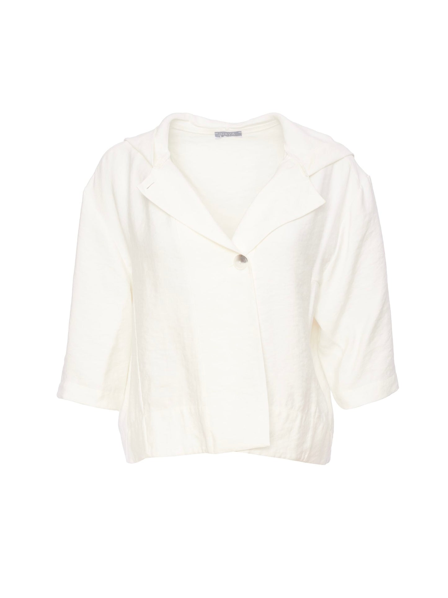 NOTCH COLLAR HOODED JACKET NAYA