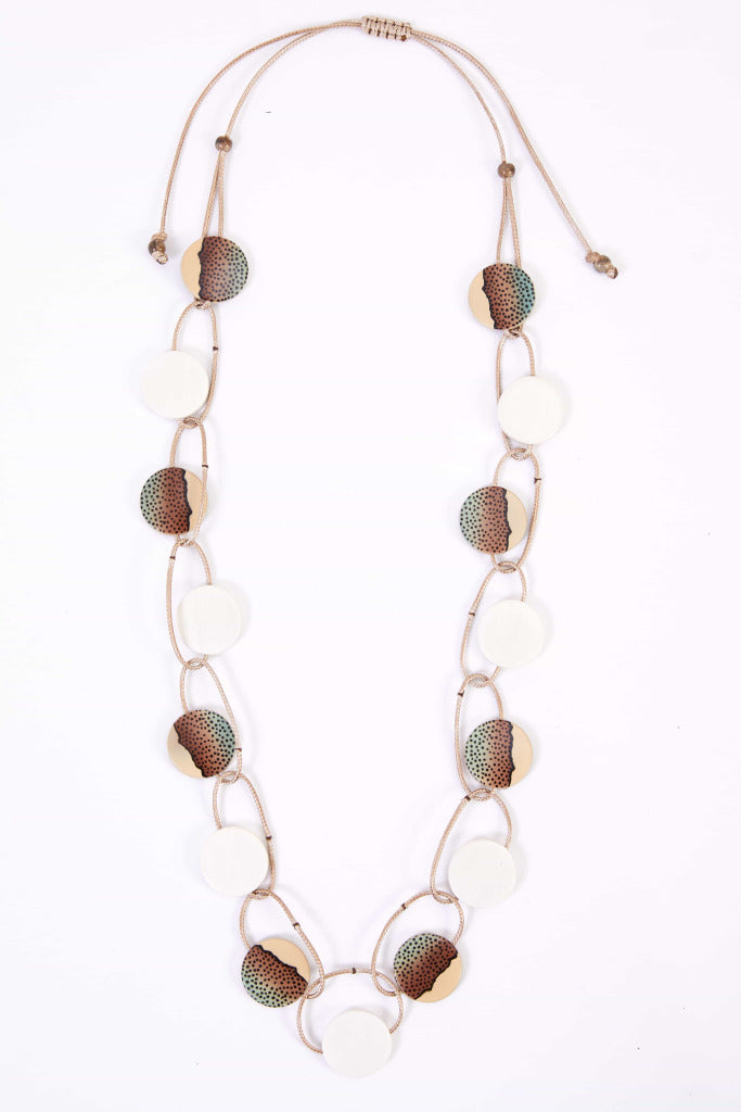 PRINT STONE NECKLACE