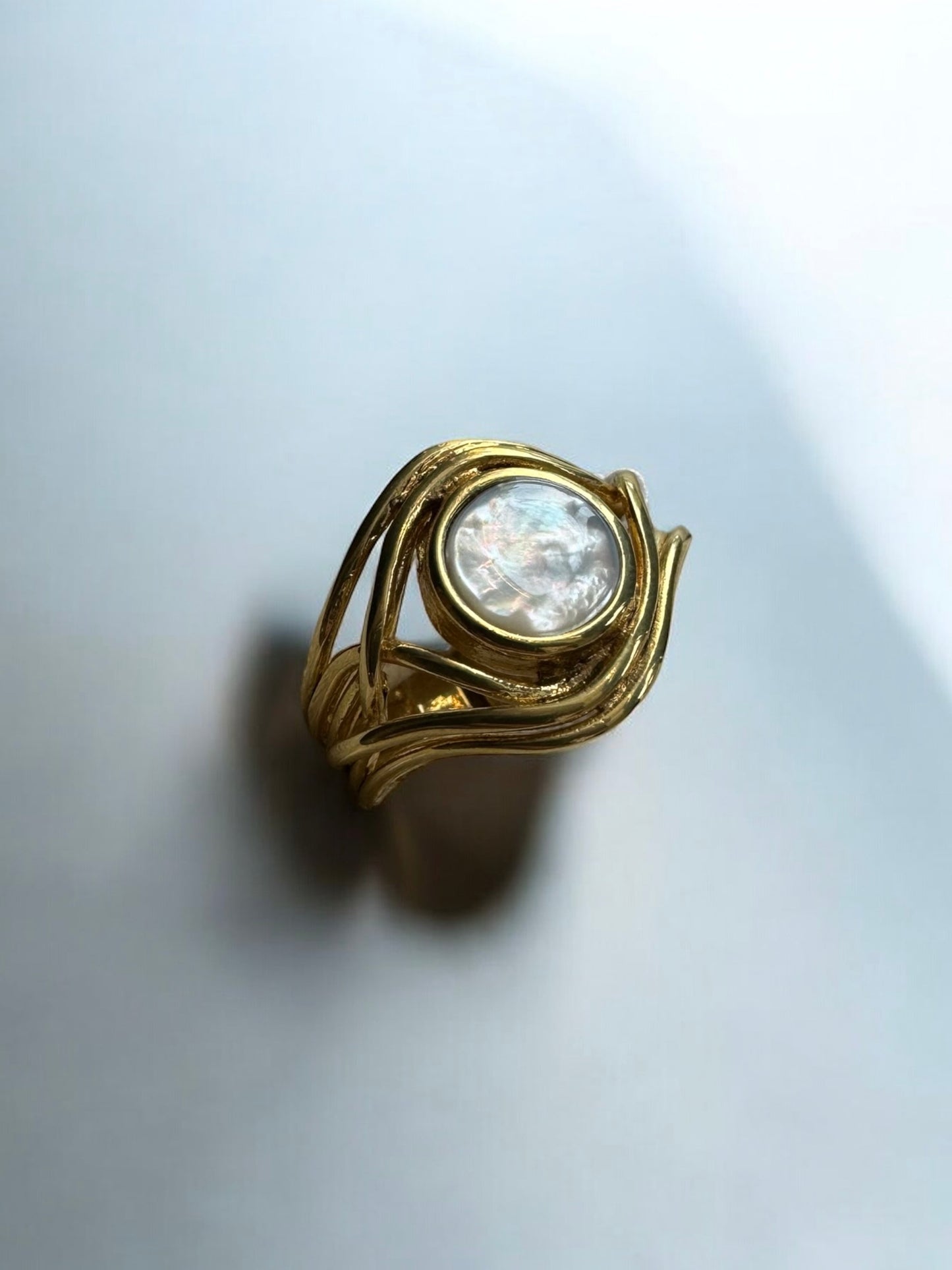 ADJUSTABLE MULTI STRAND RING MERX