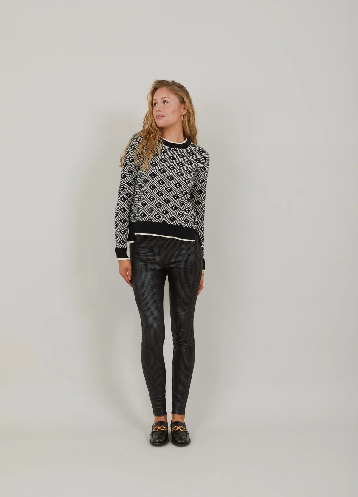 HOUNDSTOOTH PULL-ON PANT COSTER COPHENHAGEN