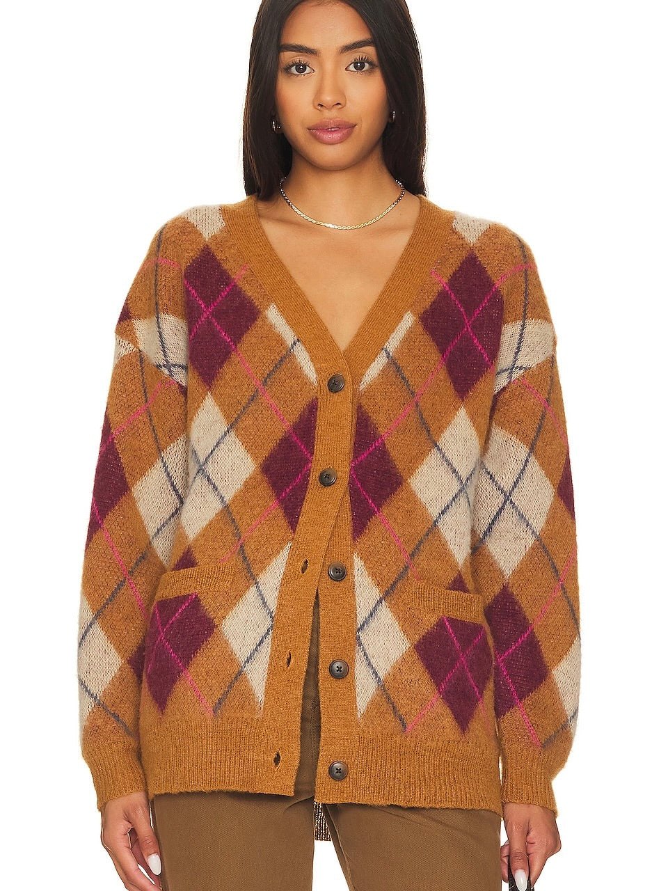 LEXI ARGYLE CARDIGAN