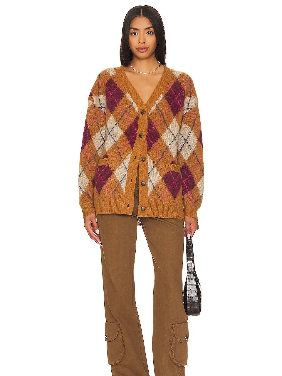 LEXI ARGYLE CARDIGAN
