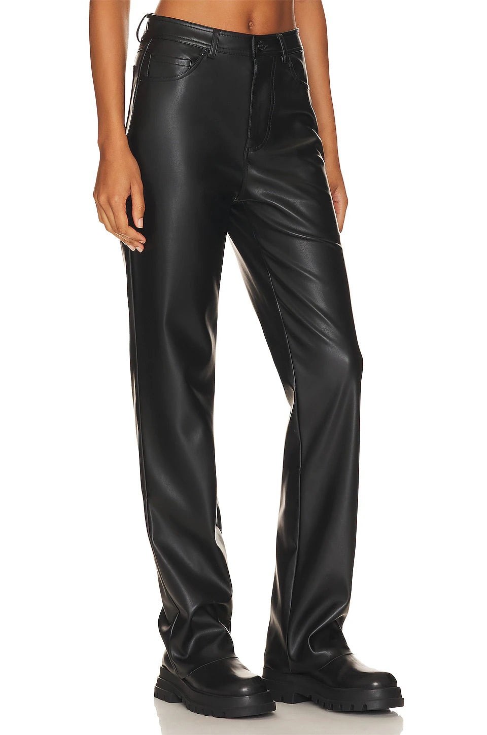 LOREN VEGAN LEATHER 5 POCKET JEAN