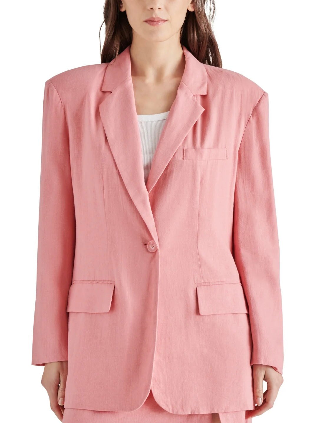 LINEN BLEND BLAZER STEVE MADDEN