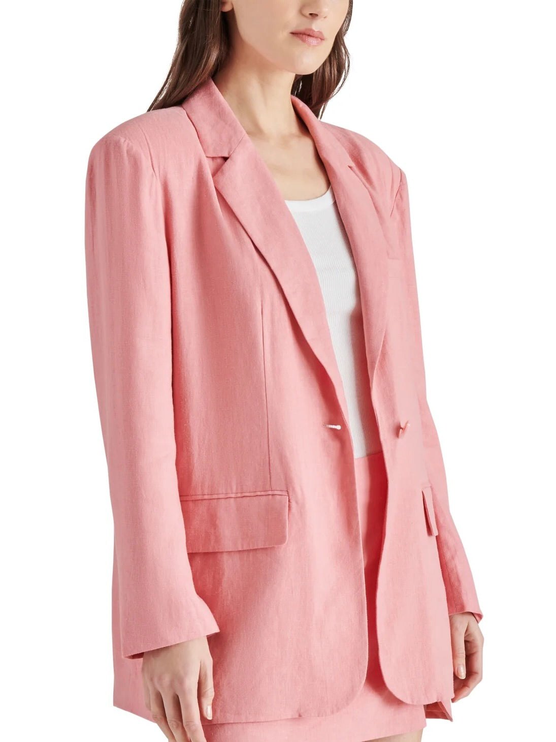 LINEN BLEND BLAZER STEVE MADDEN