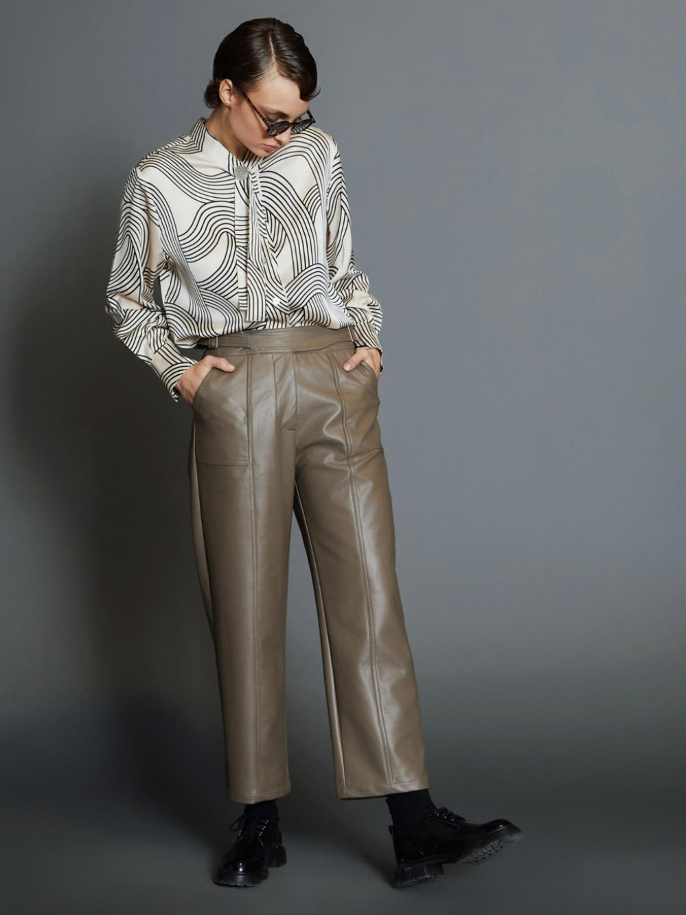 FAUX LEATHER TROUSERS SKATIE