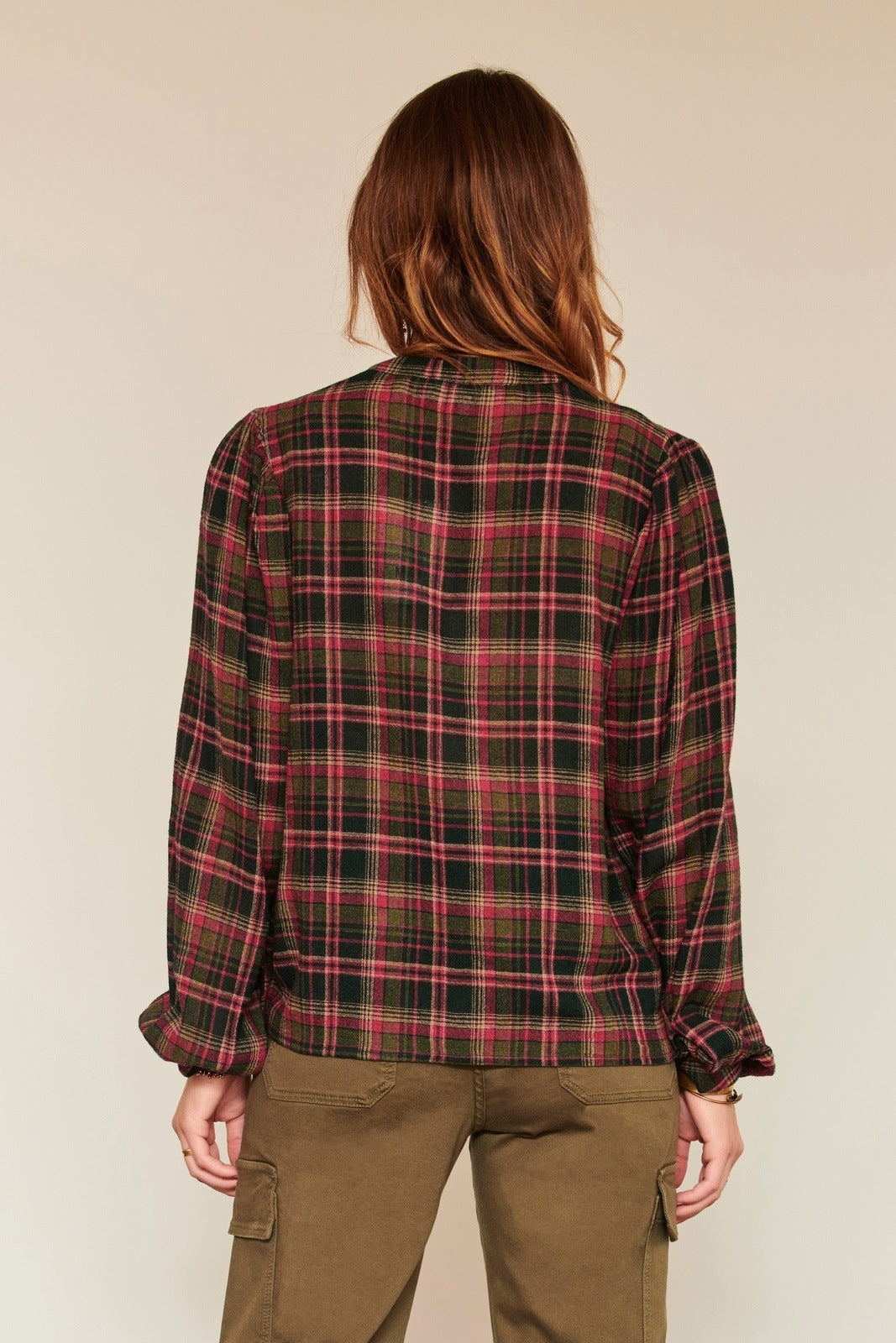 PLAID BLOUSE