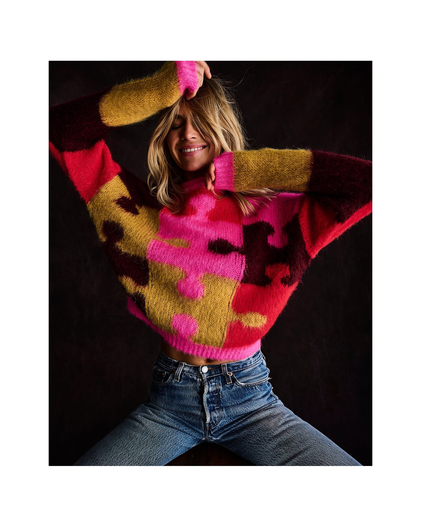PUZZLED PULLOVER SWEATER