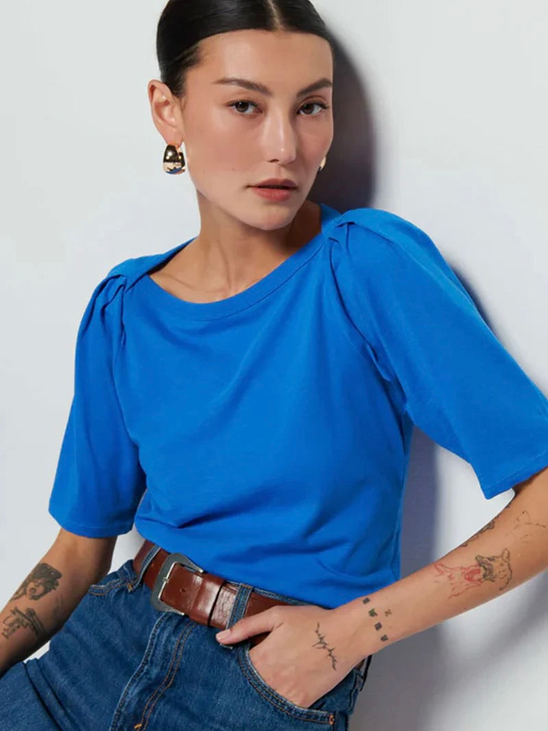 DEANA SOLID ENVELOPE T-SHIRT NATION