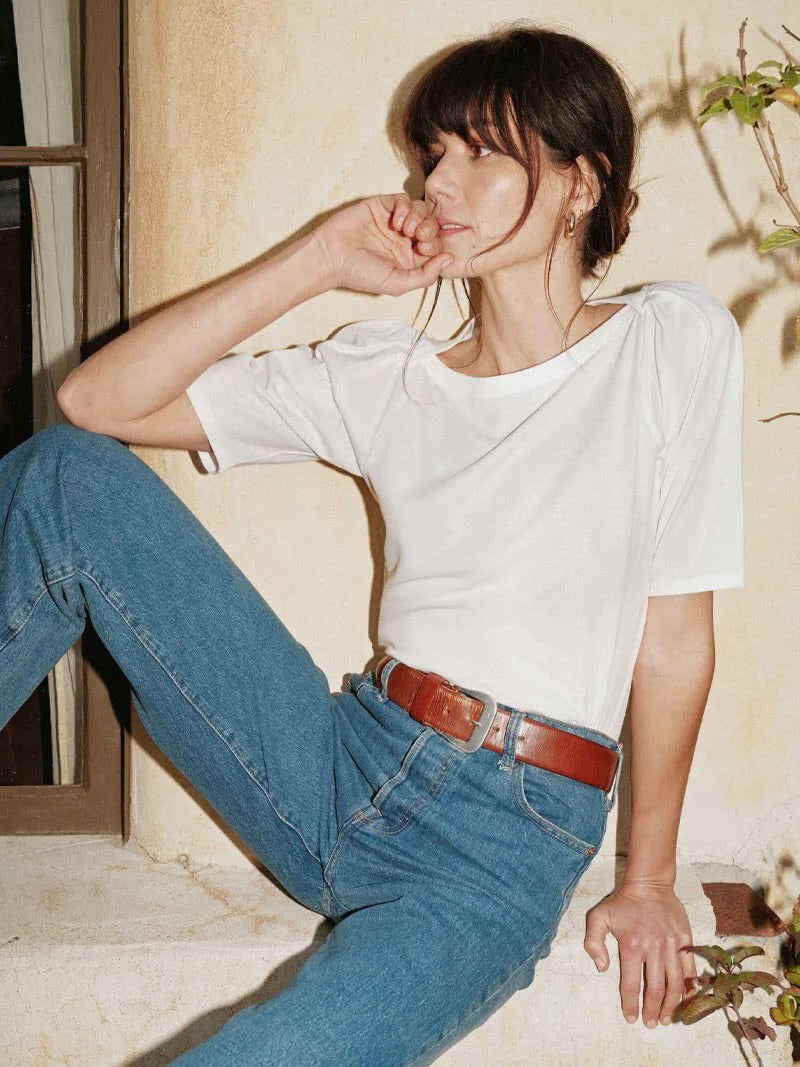 DEANA SOLID ENVELOPE T-SHIRT NATION