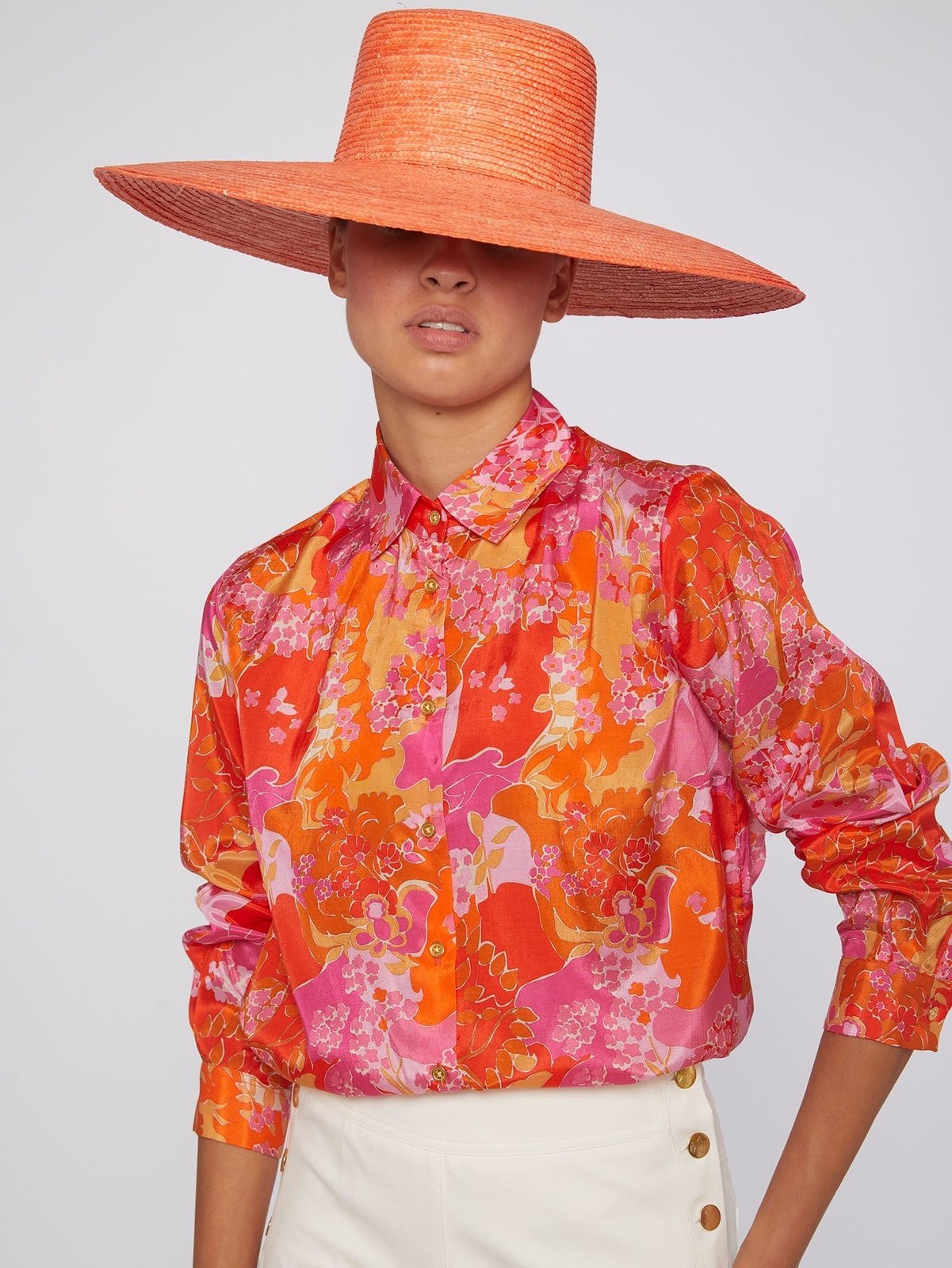 ISABELLA PINK BLOSSOM BLOUSE VILAGALLO