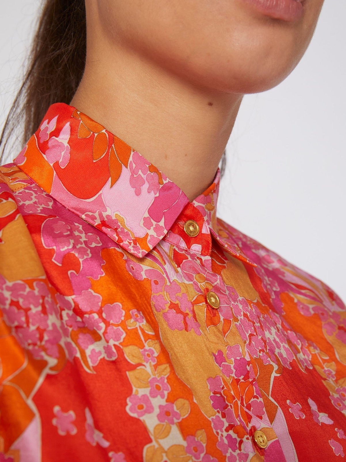 ISABELLA PINK BLOSSOM BLOUSE VILAGALLO