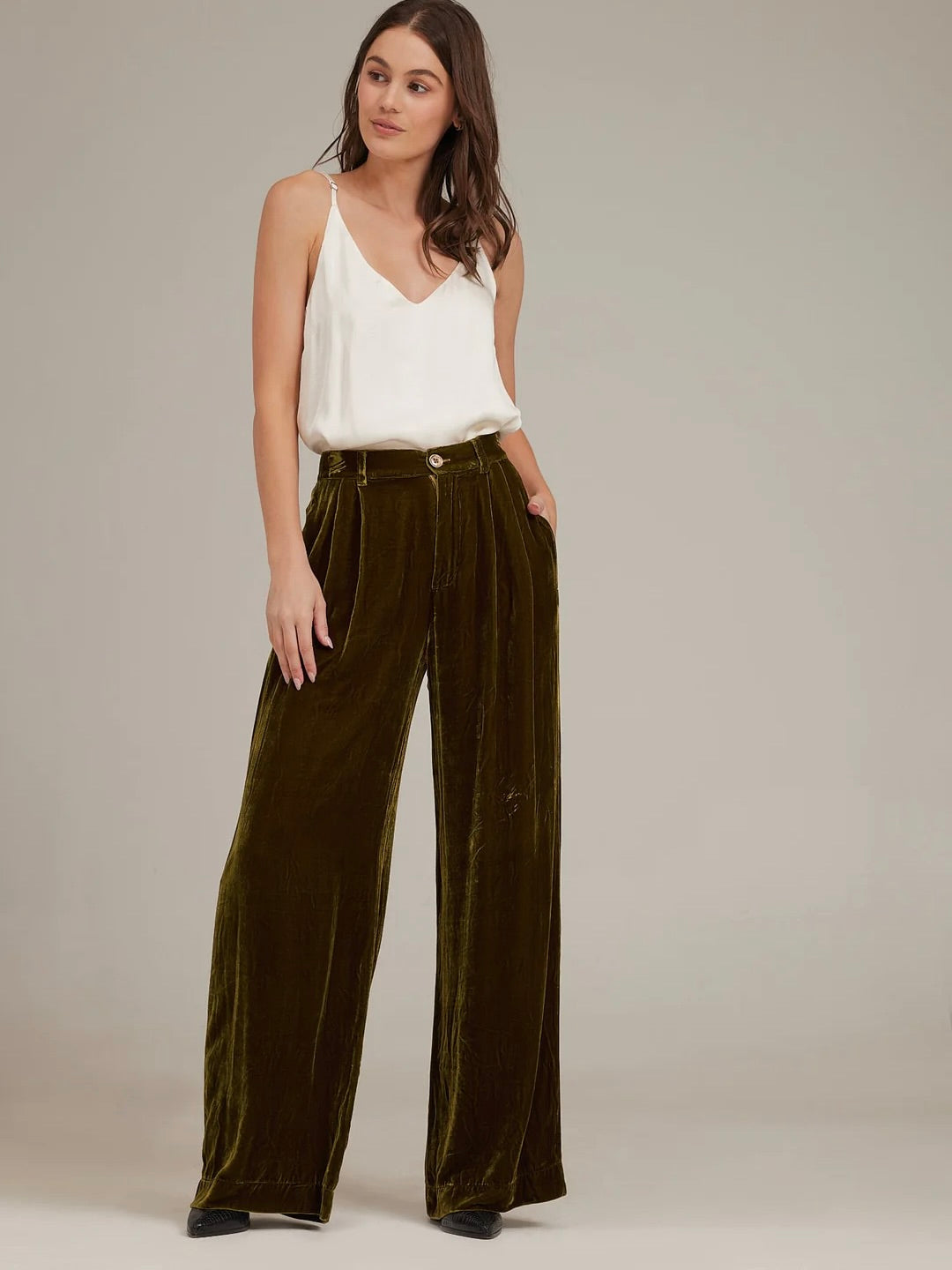 WIDE LEG VELVET PANT BELLA DAHL