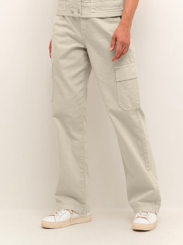 IRIS STRAIGHT LEG CARGO PANT CREAM