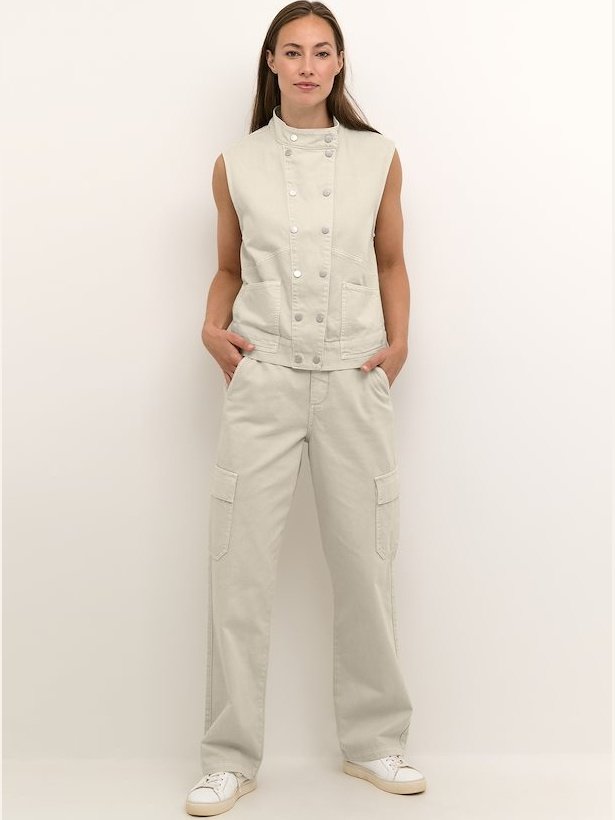 IRIS STRAIGHT LEG CARGO PANT CREAM