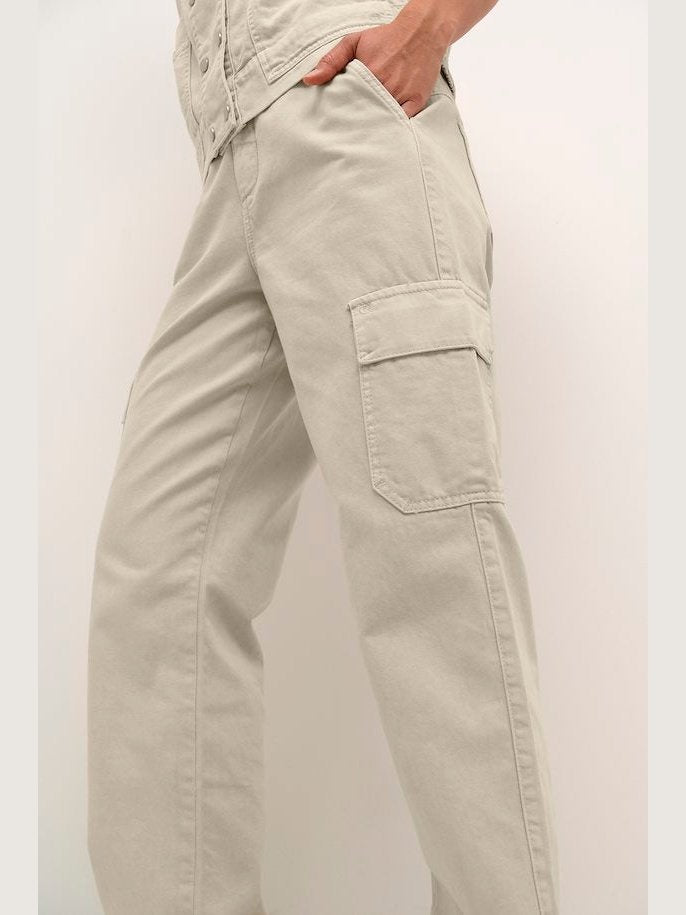 IRIS STRAIGHT LEG CARGO PANT CREAM