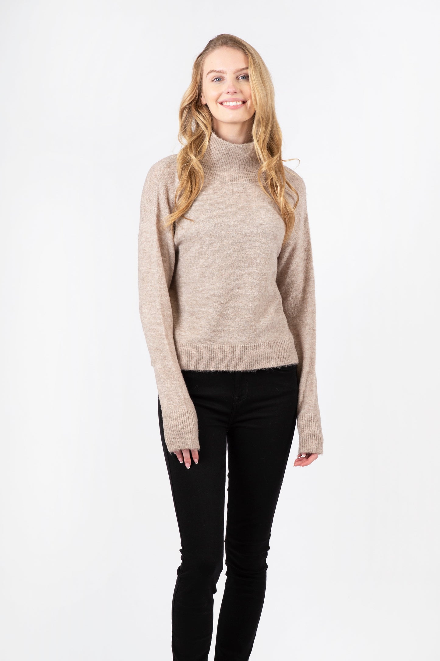 LONG SLEEVE MABEL MOCK NECK