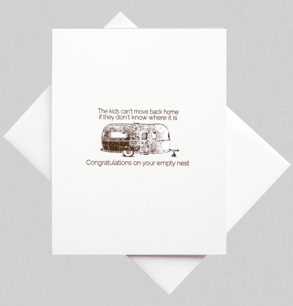 EMPTY NEST CARD CARDIDEOLOGY